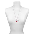 thumbnail image 3 of Delight Jewelry Silvertone Class of 2021 - Red Heart Nurse Strong Zoe Necklace, 3 of 4