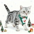thumbnail image 3 of ToyKingdee Christmas Cat Collars, Adjustable Xmas Pet Bandana Collar with Removable Scarf, Christmas Collar for Kittens Cats, 3 of 5