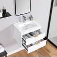 thumbnail image 2 of Ashion Bathroom Vanity With Drawer Waterproof MDF Board Wall Mount Floating Storage Cabinet For Storing Bathroom Essentials, 2 of 10