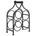 thumbnail image 3 of Safavieh Floyd Rustic Iron Freestanding 4-Bottle Wine Rack, Black, 3 of 10
