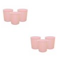 thumbnail image 1 of Advancent 3 piezas papelera de basura estilo moderno bote de basura basura de plástico baño pequeña cesta cocina salón escritorio rosa / l Rosa/L 2piezas, 1 of 6