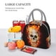 thumbnail image 5 of Balery Satanic Skull Bolsa de Almuerzo para Mujeres, Caja de Almuerzo, Bolsa de Almuerzo Pequeña Impermeable, Tote de Almuerzo Reutilizable con Gran Capacidad, 5 of 6