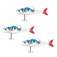 thumbnail image 1 of jinwen 3 pcs Simulation Soft Artificial Lure Bait Blue and White, 1 of 9