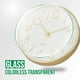 thumbnail image 5 of Reloj de pared Bakbrand que no hace tictac y silencioso, 30 cm, dorado, 5 of 9
