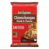 Las Campanas Steak and Cheese Chimichangas, 56 oz, Plastic Film, 14 Count (Frozen)