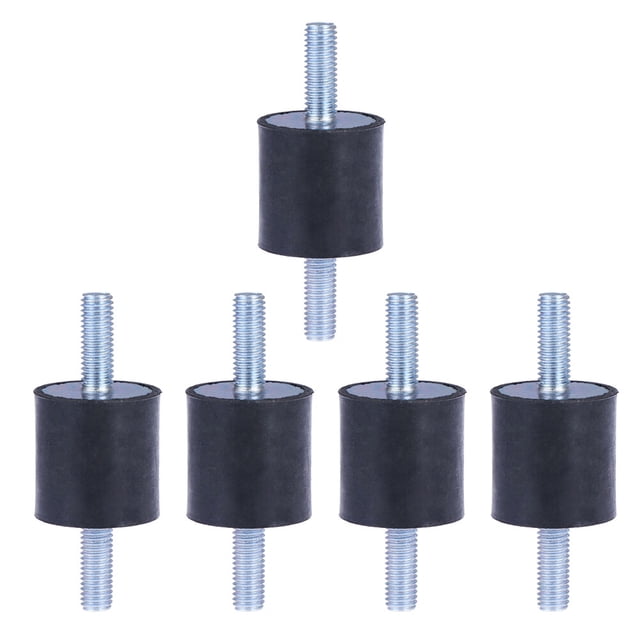 Miangastore 5 Pcs Rubber Shock Absorber Black Vibration Damping for Motor Installation