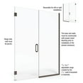 thumbnail image 3 of Basco Cela-935-59-72Cl Celesta 72" High X 59" Wide Pivot Frameless Shower Door - Nickel, 3 of 7