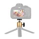 thumbnail image 3 of Cabeza de Bola Mini cabeza de bola giratoria de 360 grados de aleación de aluminio con montaje de cabeza de bola con tornillo de 1/4 pulgadas para trípode de videocámara Romacci Cabeza de bola, 3 of 7