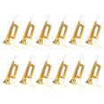 thumbnail image 1 of QUMIIRITY 12pcs Trumpet Musical Instrument Toy ABS Golden Promote Brain Development for Kids Parties, 1 of 8