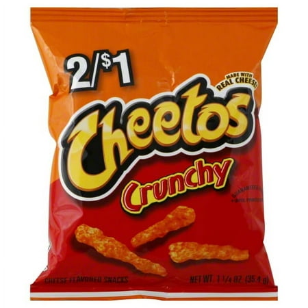 Frito Lay Cheetos Cheese Flavored Snack, 1.25 oz