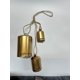 thumbnail image 4 of Set Of 3 Christmas Brass Cow Shabby Style Metal Hanging Giant Cow Bells Decor, 4 of 5