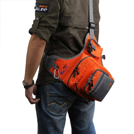 Large Capacity Multi-Purpose Waterproof Fishing Tackle Bag Storage Fishing Gear (Best Bass Fishing Tackle Bag)