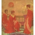 thumbnail image 3 of Whistler, James McNeill 20x22 Black Modern Framed Museum Art Print Titled - Harmony In Flesh Colour And Red 1869, 3 of 5