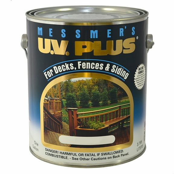 20-Pack of 1 gal Messmer's CMS-612-1 Lakeside Brown U.V. Plus Oil Based Penetrating Wood Finish, 250 VOC