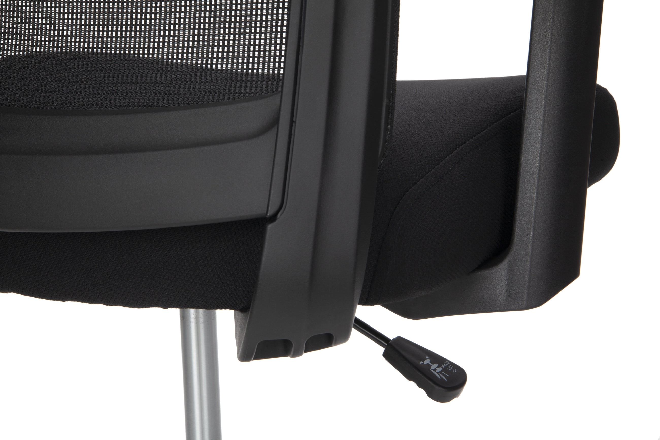 HON Basyx Biometryx Commercial-Grade Mesh Back Stool, Office Chair, in Black (BSX157VA10T)
