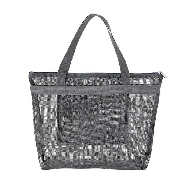 Yhmxh Organizadores y almacenamiento Bolsa de lavado de viaje, bolsa de malla para natación y playa, bolsa de lavado portátil de nailon, bolsa de compras hueca plegable. Almacenamiento de ducha