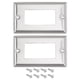 thumbnail image 1 of Cubierta de Placa de Interruptor Decorativa Única Bargains Arquitectura Clásica de Acero Inoxidable 2.76" x 4.49", 1 of 3