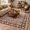Orange, variant on HOISUN 4'x6' Blue Vintage Persian Area Rug for Living Room Bedroom, Machine Washable Non-Slip Carpet
