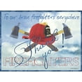 thumbnail image 2 of Phillips, Anita 32x25 White Modern Wood Framed Museum Art Print Titled - Thank You Firefighters, 2 of 4