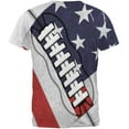 thumbnail image 2 of 4th of July American Flag Patriot Football All Over Mens T Shirt Multi LG, 2 of 2