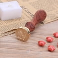 thumbnail image 3 of Cuadros Decorativos Love Series ​Retro Mango de madera Sellado de documentos de cera Sello de sello personalizado (W16) Tmvgtek embutido en tela, 3 of 3