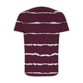 thumbnail image 5 of Summer Oversize Shirts for Womens 2025 Fashion Casual Short Sleeve Round Neck Print Ladies Blouse, 5 of 9