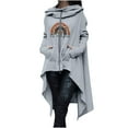 thumbnail image 1 of Hauts à Capuche pour Femmes Automne Citrouille Graphique Chandails en Molleton à Capuche Pulls Manches Longues avec Poche, 1 of 5
