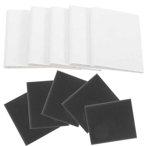 MUSEYA 10pcs Self Adhesive Seal Door Weather Stripping White Sponge for Soundproof Solutions