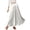 White, variant on Women's Elegant Satin A-line Long Skirt Spring and Summer Loose Maxi Skirts High-waisted Solid Color Temperament Skirt Faldas