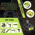 thumbnail image 4 of Batería VINIDA 18V 6.0Ah, paquete de 2 con kit de cargador P117, 4 of 7