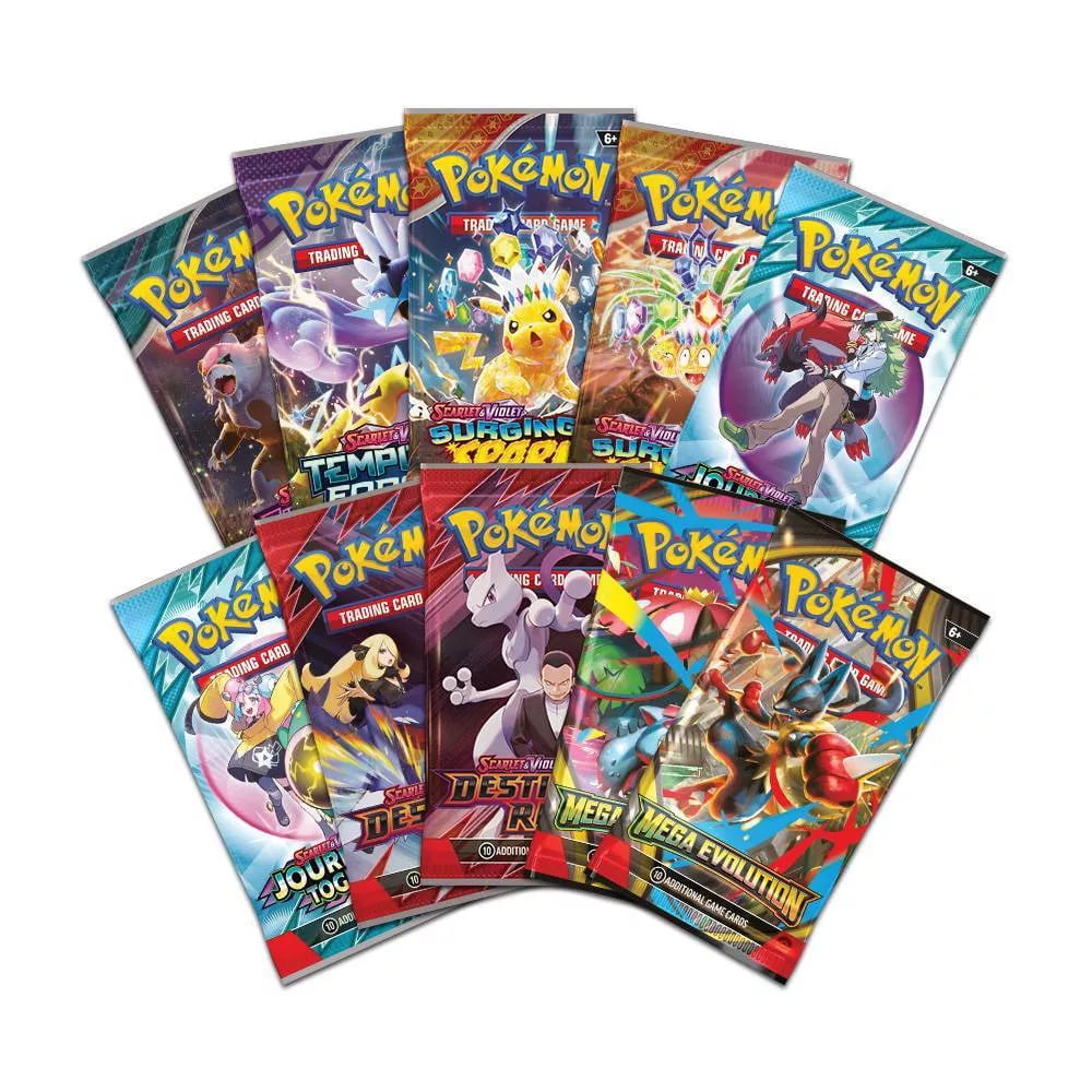 Pokemon TCG: Mimikyu ex & Alcremie ex Premium Collection - 10 Packs, Promo Cards