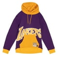 thumbnail image 2 of Men's Mitchell & Ness  Purple Los Angeles Lakers Hardwood Classics Big Face 5.0 Pullover Hoodie, 2 of 4