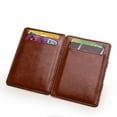 thumbnail image 4 of SSKFHGI Brown Pu Magic Wallet Business Card Holder Bank Card Holder Men'S Wallet Manufacturer, 4 of 8