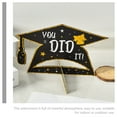 thumbnail image 2 of KONTONTY 2Pcs Black Paper Doctoral Cap Graduation Party Centerpiece for Table Decor, 2 of 6