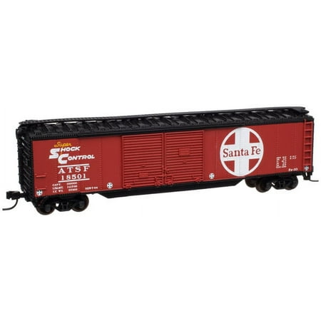 Atlas 36471 N Scale AT&SF 50' Double Door Boxcar #18501