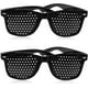 thumbnail image 1 of 2 gafas estenopeicas para mejorar la visión, gafas estenopeicas unisex negras para fortalecer la vista, 1 of 2