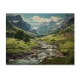 thumbnail image 3 of Designart "Ordesa s Rugged Beauty Spanish Mountains I" Landscapes Print on Natural Pine Wood, 3 of 5