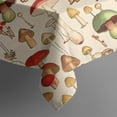 thumbnail image 5 of Colorful Mushroom Assortment Beige Pattern Square Tablecloth,Waterproof Square Table Cover,Wipeable Spillproof Washable Table Cover for Home Kitchen Party Decor 60"x60"(152x152cm), 5 of 6