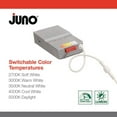 thumbnail image 5 of Juno Contractor Select 6 in. Selectable CCT Ultra Slim Canless Integrated LED Brushed Nickel Recessed Light Trim, 5 of 7