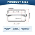 thumbnail image 2 of Uxcell Slide Buckle 24 Pcs Metal Tri-Glide Strap Adjuster 0.63 x 0.98", 2 of 6