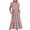 Pink, variant on Sentmoon Womens Dresses Summer Oversized Short Sleeve Mini Dress Solid Color Loose Crew Neck Tea Party Dresses for Woman with Pockets Trendy for Music Festival S