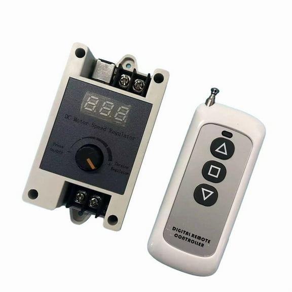 Wireless Remote Control DC Motor Speed Regulator Switch 12V 24V for Telescopic Linear Actuator Reciprocating Cycle Motor,As Shown