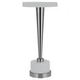thumbnail image 2 of Uttermost 24956 Masika 11" Diameter Resin Top Stainless Steel Side Table - White, 2 of 8