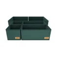 thumbnail image 2 of Clothes Drawer Organizer Set 6 Pack Foldable Storage Boxes for Dresser Closet Nursery – Fabric Underwear Sock Divider Bins for Baby Clothes Wardrobe, 2 of 8