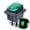Green, variant on Miangastore Rocker Toggle Switch On-Off-On 4 12V DC Car Boat Automobiles Waterproof LED Latching Switches (Green Light)