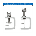 Small C ,Heavy Duty CClamp Stainless Steel with Stable Wide Jaw