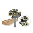 thumbnail image 4 of 4 Flutes TiAlN Coating Spoilboard Surfacing Router Bit Slab Flattening Router Bit with 25.4mm/31.75mm/34.9mm/38.1mm Cutting Diameter, 4 of 8
