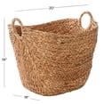 thumbnail image 4 of Cesta de almacenamiento Deco 79 Seagrass hecha a mano, 50 x 45 x 48 cm, color marrón, 4 of 9