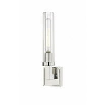 Z-Lite 1 Light Wall Sconce - Polished Nickel