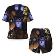 thumbnail image 5 of Lsque Five Nights At Freddy'S Women's Short-Sleeved Pajama Set - 2 Piece Soft and Lightweight Sleepwear Set-X-Large, 5 of 9